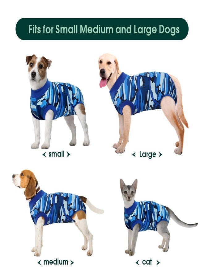 Kuoser Recovery Suit for Dogs Cats After Surgery, Professional Pet Recovery Shirt Dog Abdominal Wounds Bandages, Substitute E-Collar & Cone,Prevent Licking Dog Onesies Pet Surgery Recovery Suit - Image 3